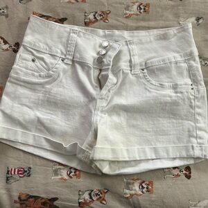 White blue Jean shorts